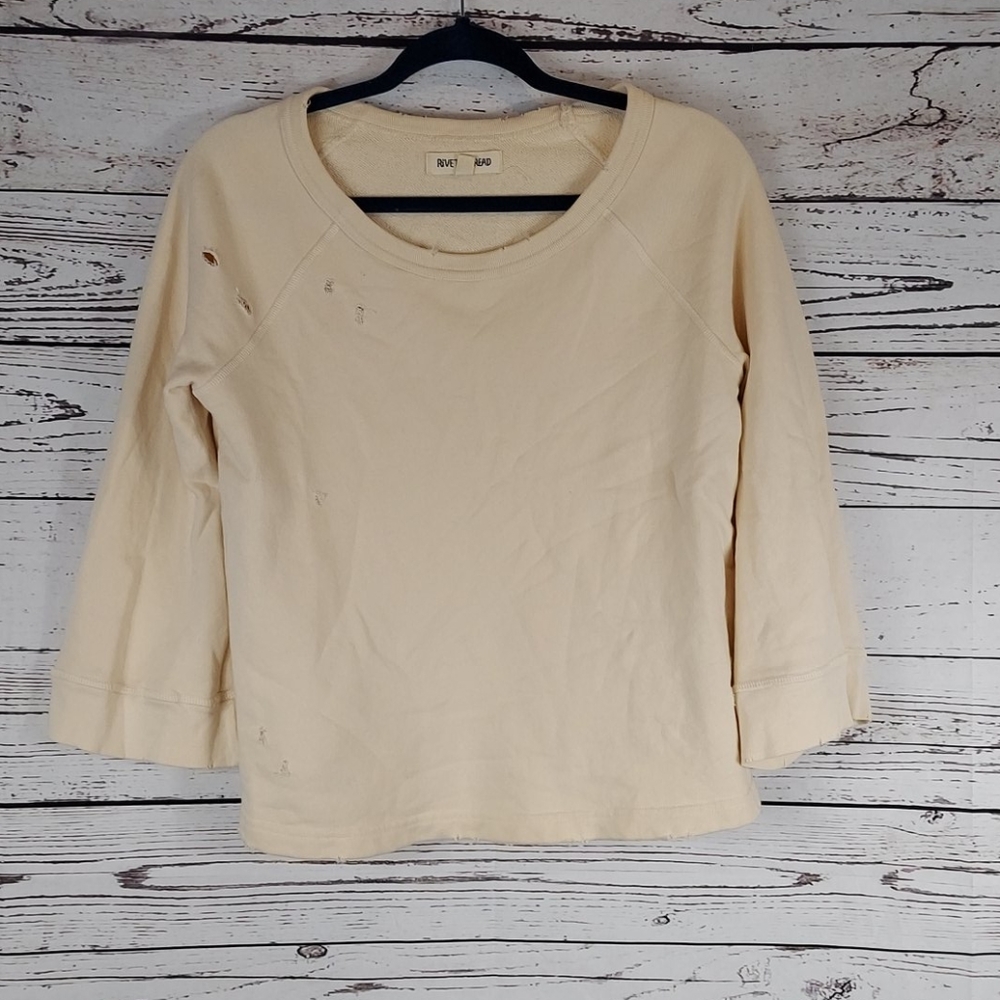 Rivet & Thread super distressed sweatshirt xxs